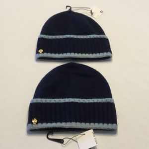 Anne Klein Cuffed Hat w/Tipping & Lion Pendant